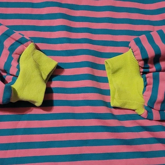 Oversized Striped Neon Sweater - Picture 10 of 14
